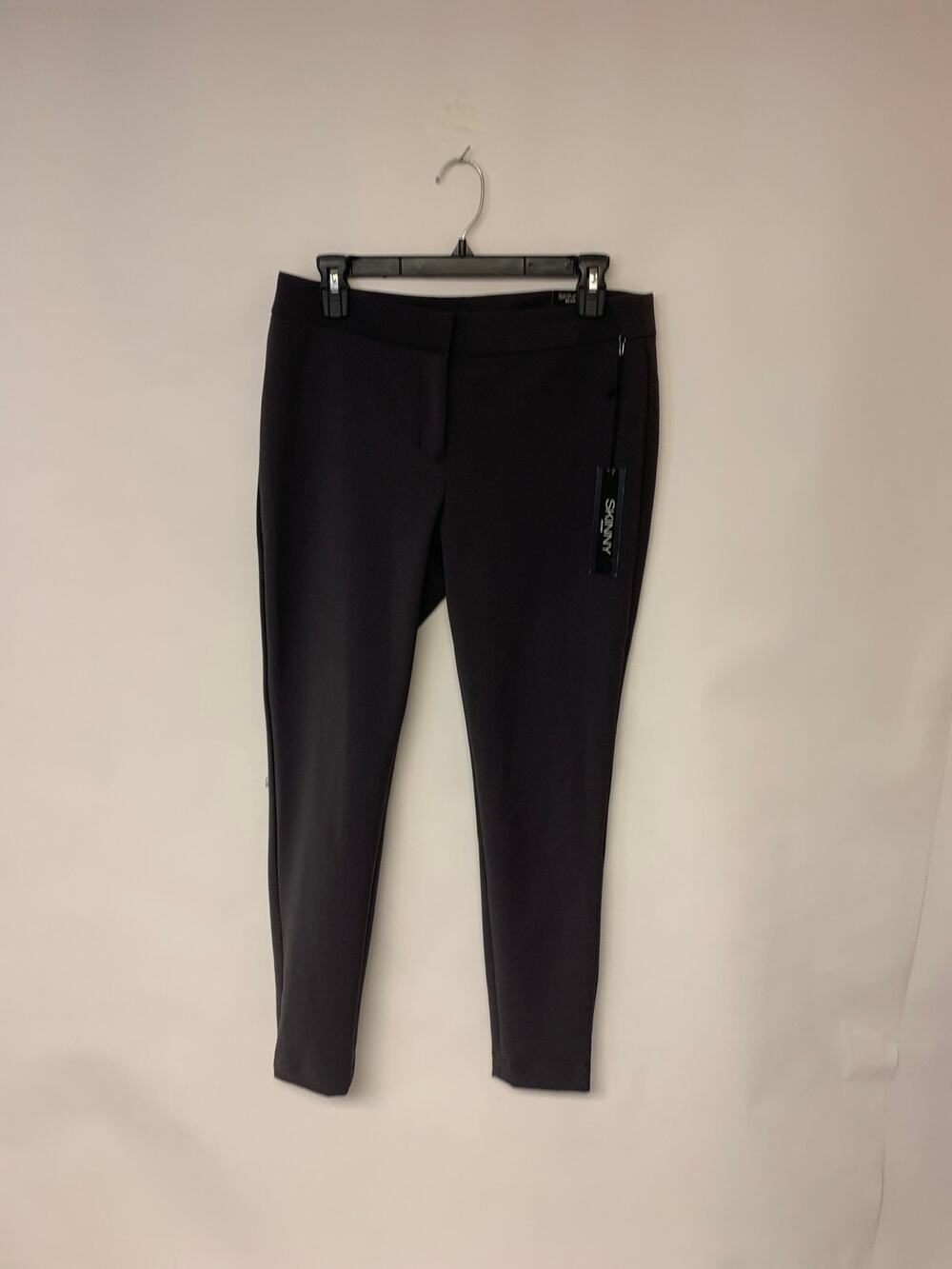 Express Skinny Mid Rise Pant Professional Career Dark Gray Womens SZ 8R NWT